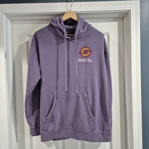 Universal Studios Harry Potter Hoodie Mens Large Purple Knight Bus Sweatshirt